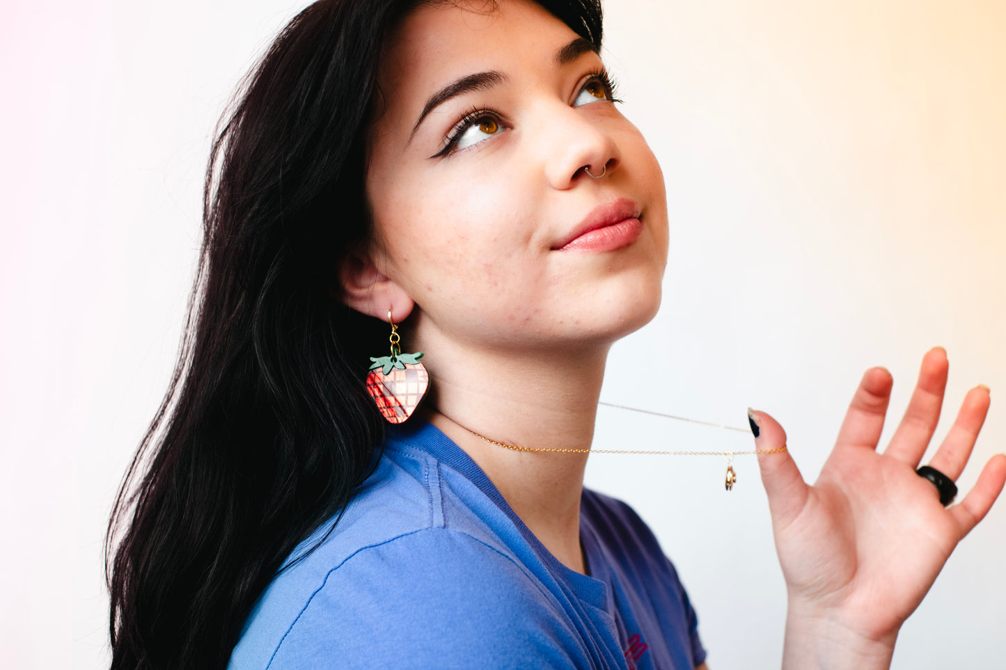 Disco Strawberry Earrings
