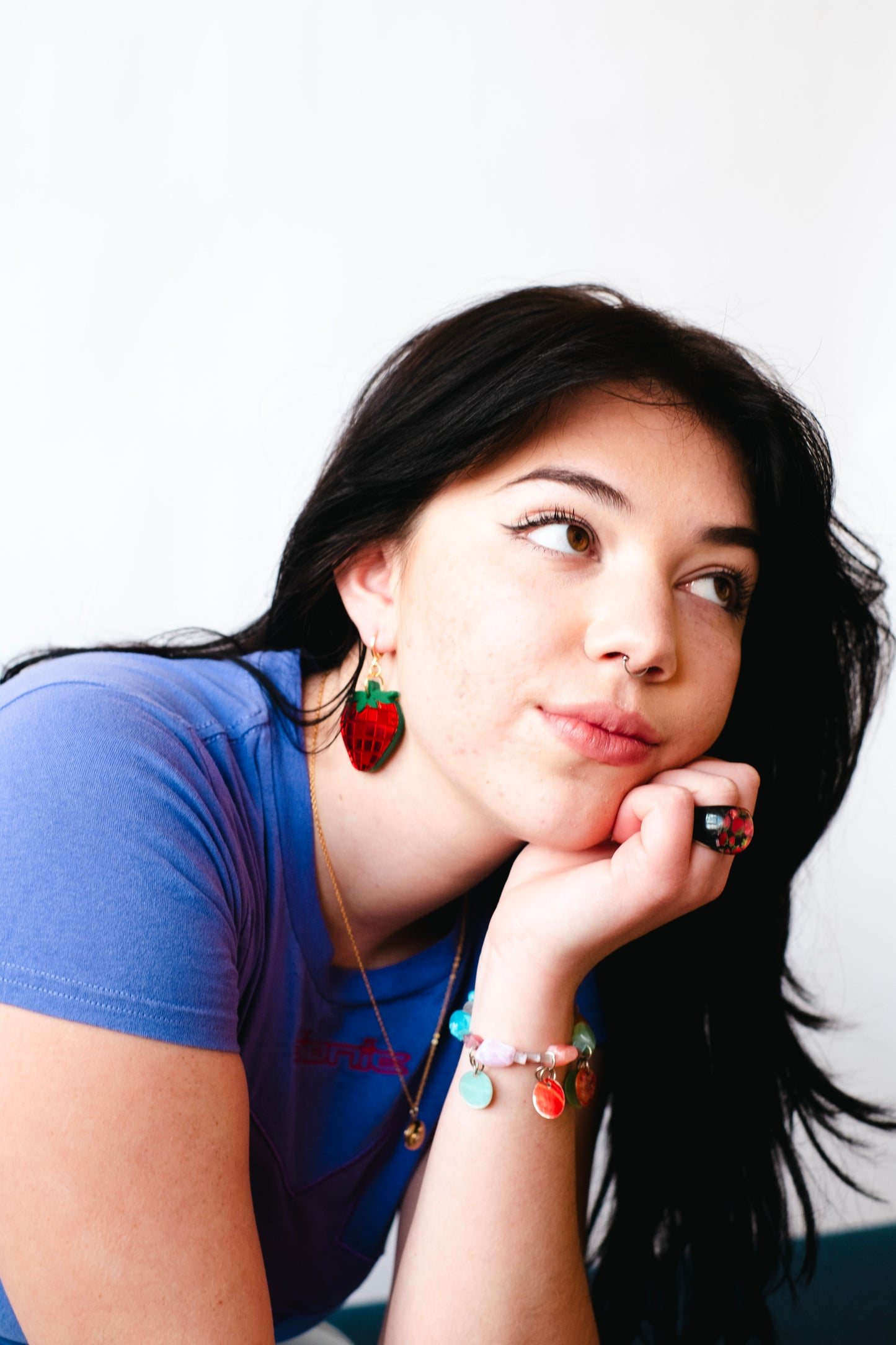Disco Strawberry Earrings
