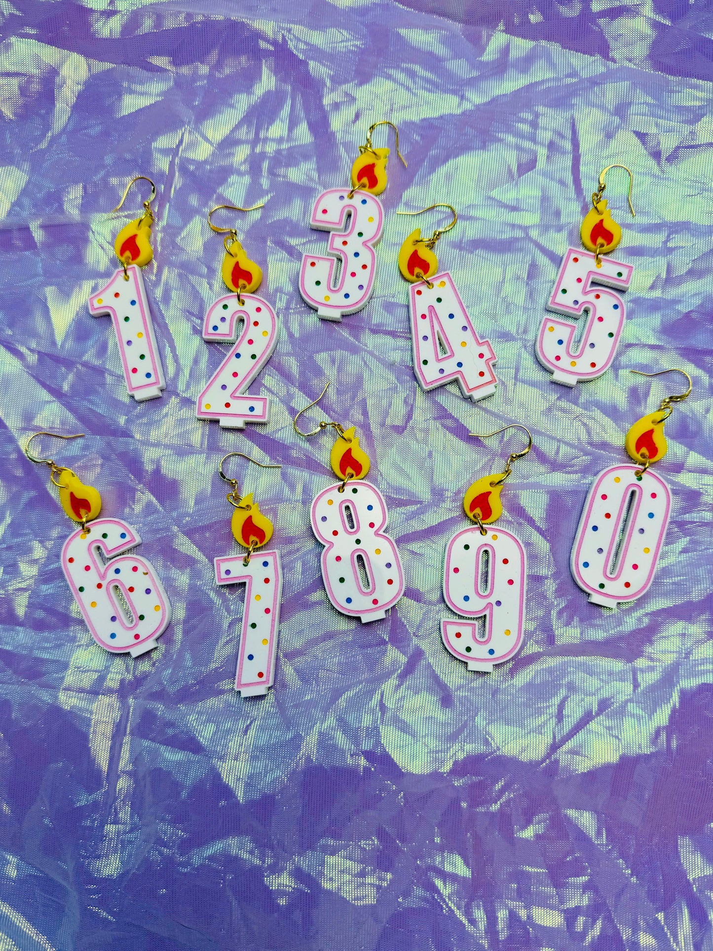 Birthday Candle Earrings