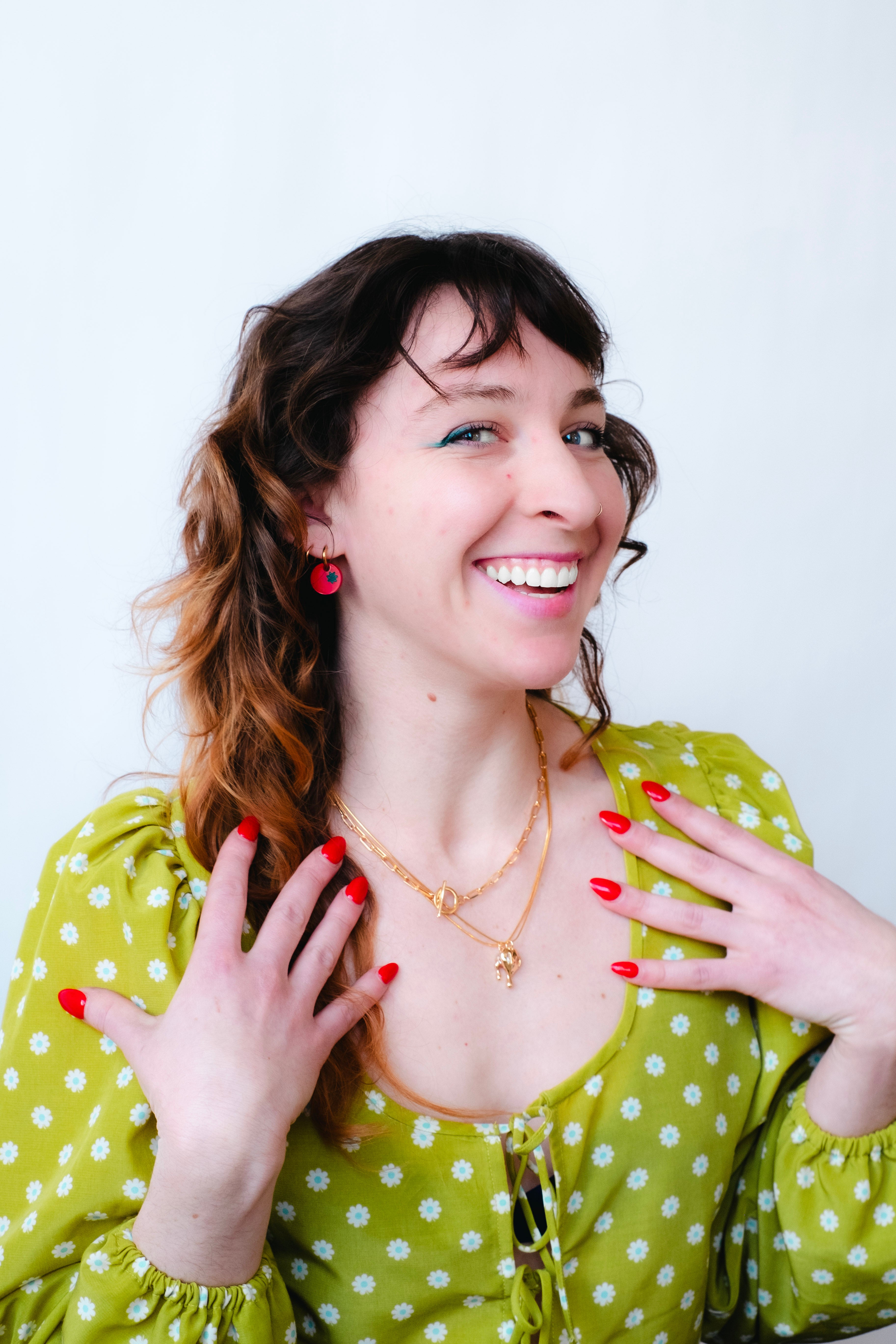 Tomato Charm Earrings