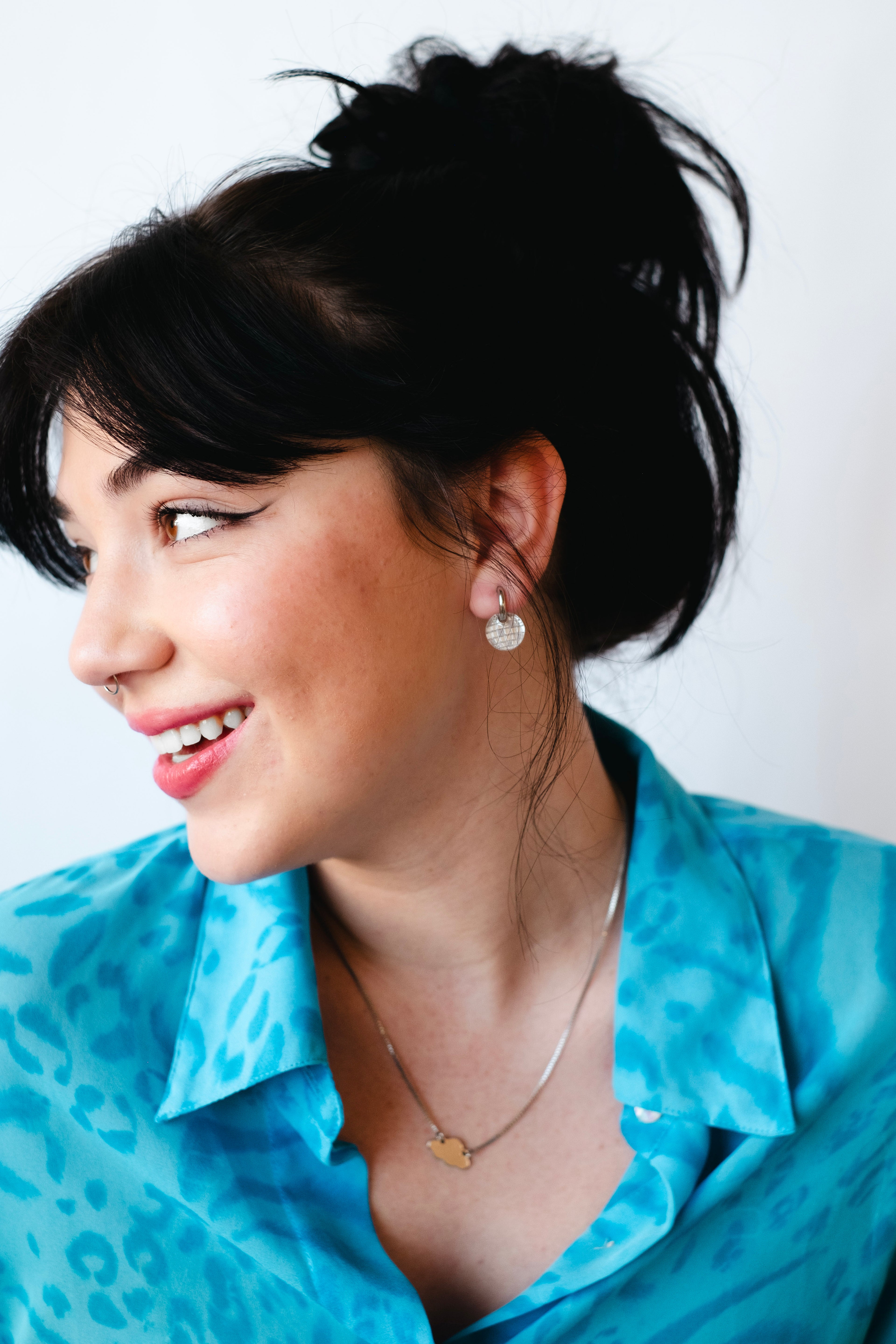 Mini Mirrorball Charm Earrings