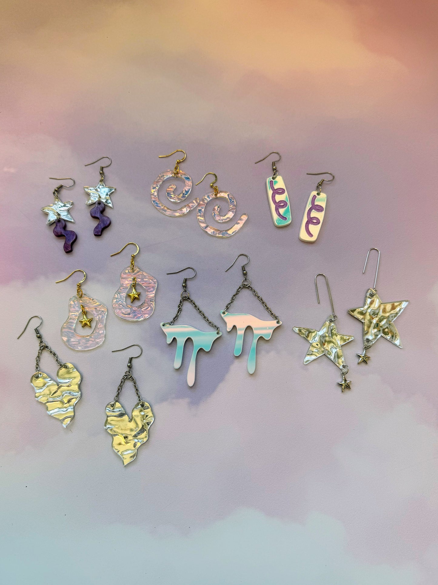 Intergalactic Goop Collection: Abstract Goop Earrings