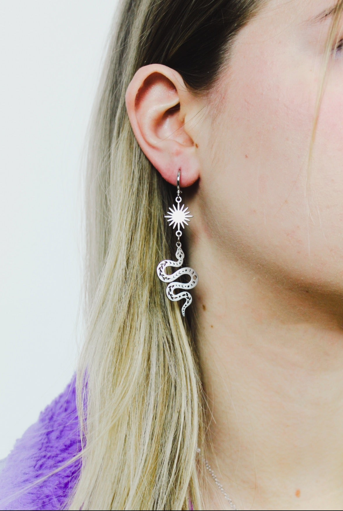 Midnight Snake Earrings