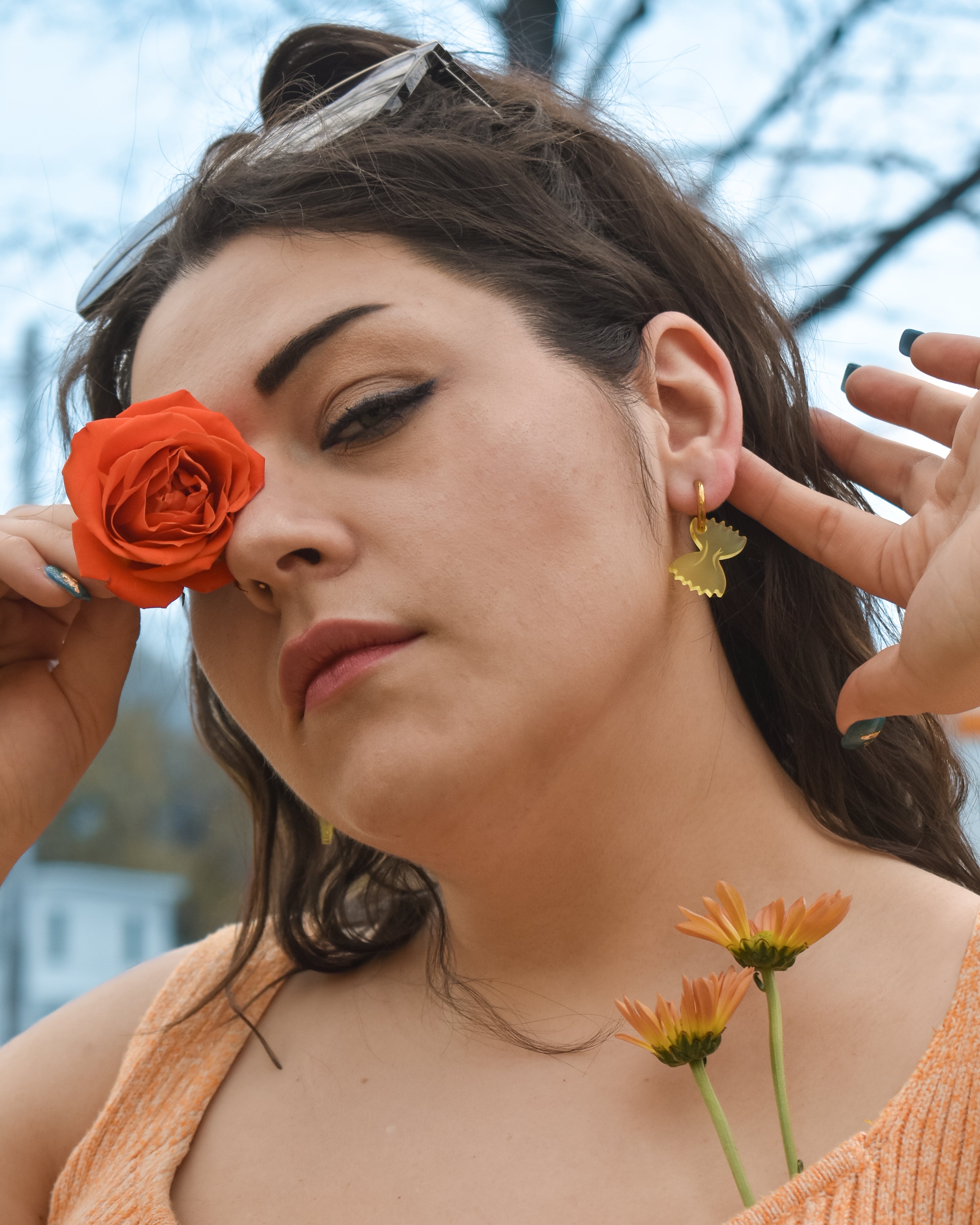 Pasta Charm Earrings