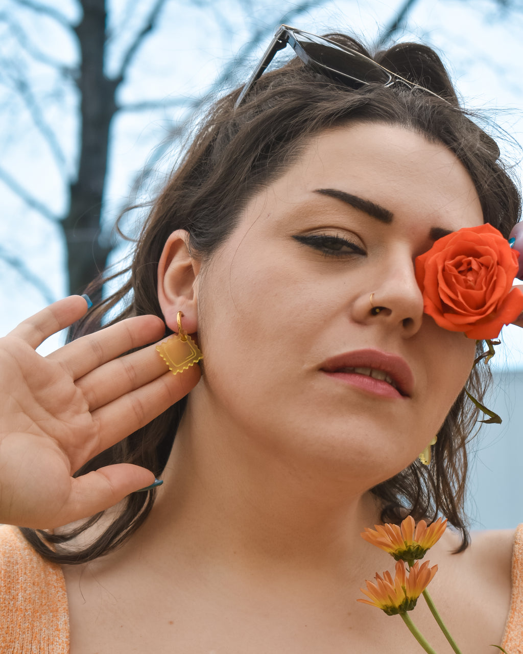 Pasta Charm Earrings