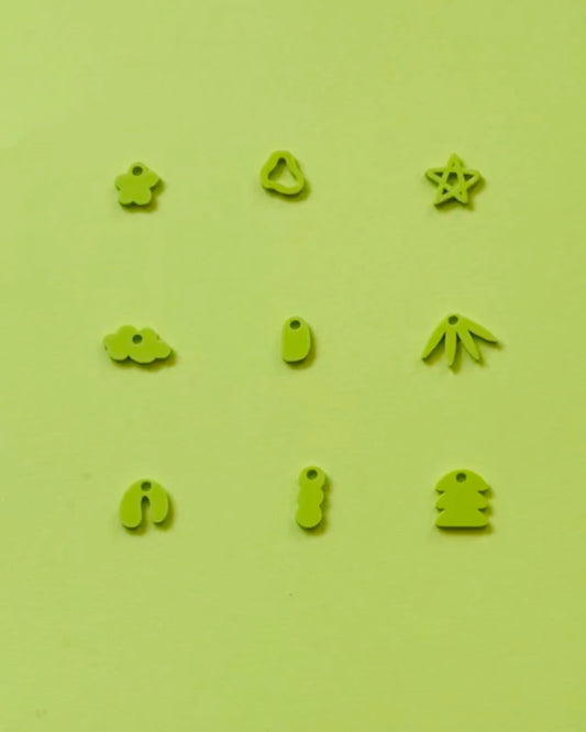 Green Abstract Charms