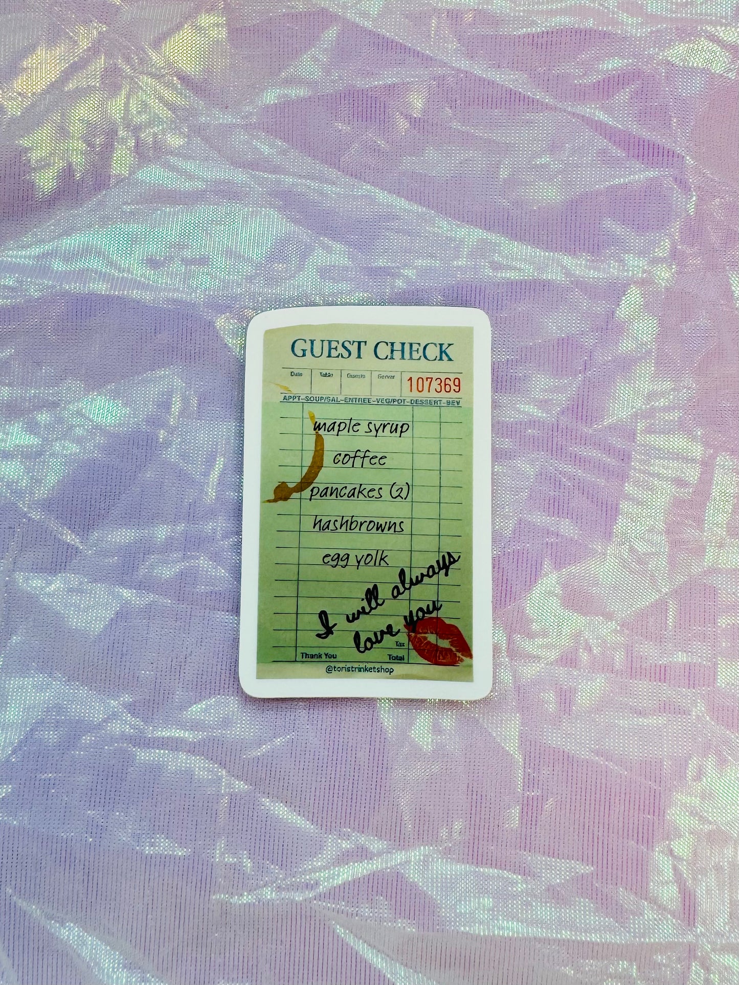 Sticker - Guest Check