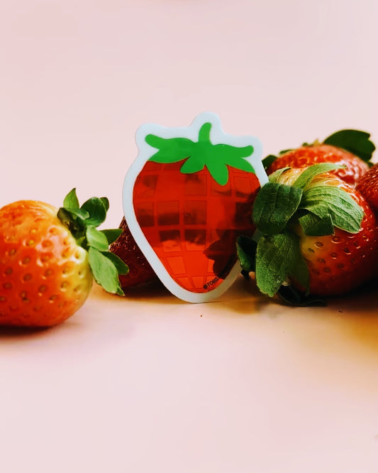 Disco Strawberry Sticker