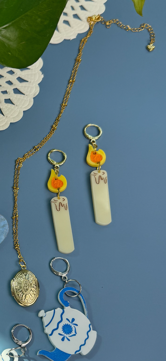 Gentle Reader Collection: Candle Earrings