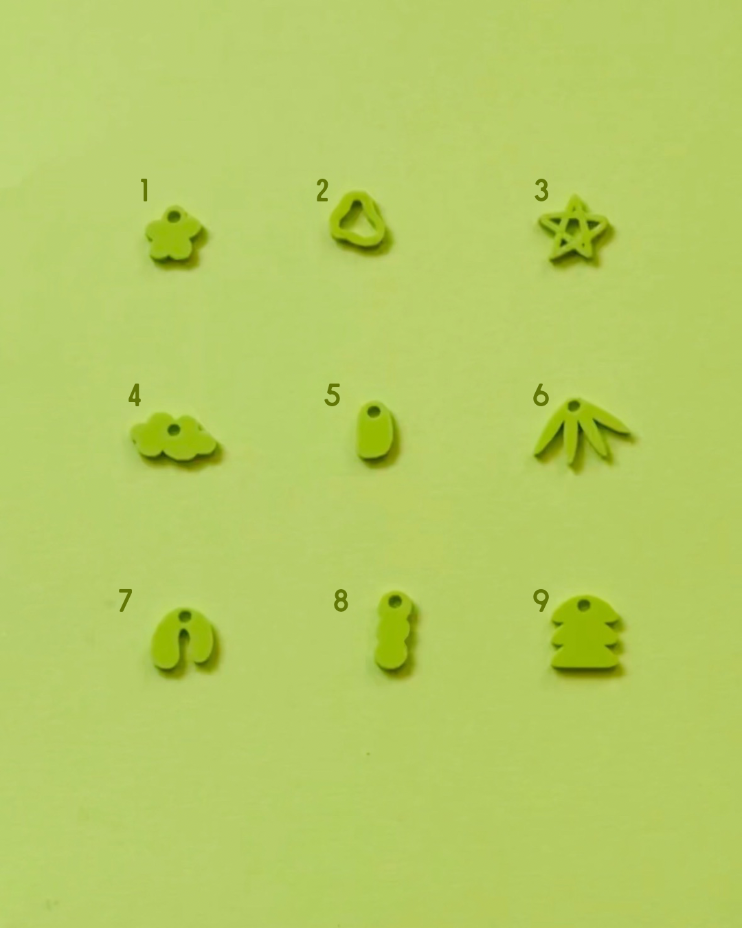 Green Abstract Charms