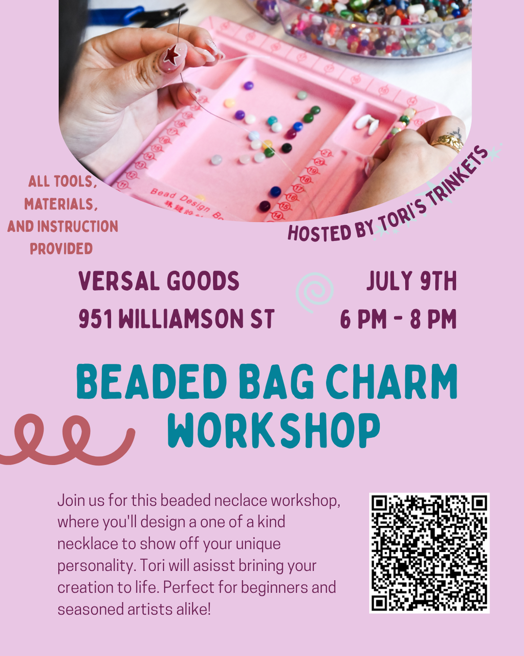 Beaded Necklace Workshop @ Versal Goods