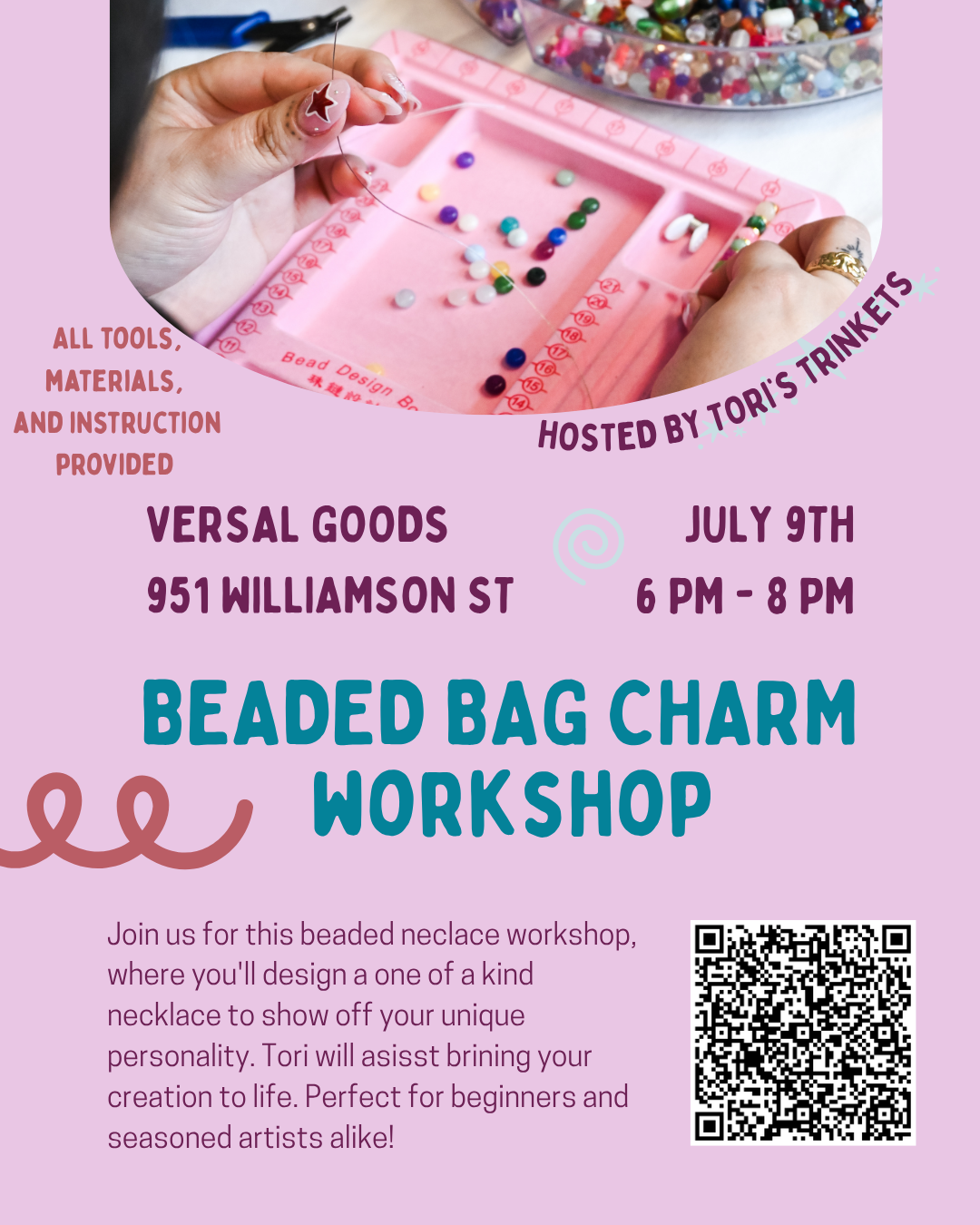 Beaded Necklace Workshop @ Versal Goods